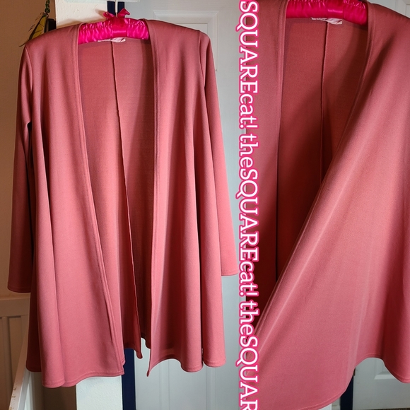 Alley Cat Betsey Johnson long bell sleeves tunic length open front cardigan 70s - Picture 2 of 7